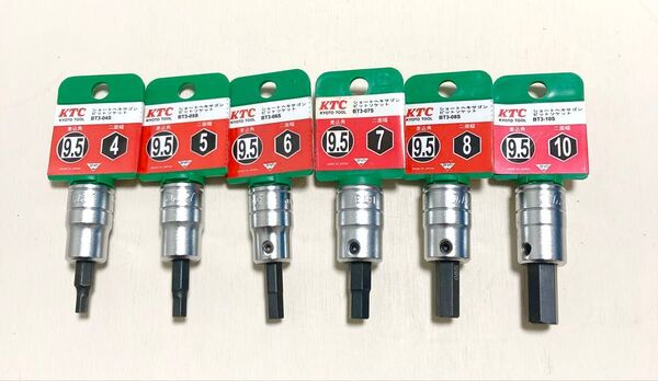 KTC 京都機械工具 ヘキサゴンソケットセット 差込角9.5mm 六角レンチ
