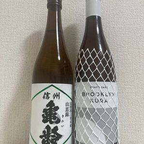 【1日限定出品】信州亀齢 純米吟醸 山恵錦 2025.5製造 1本・ブルックリンクラ 米国産山田錦 2025.1製造 1本