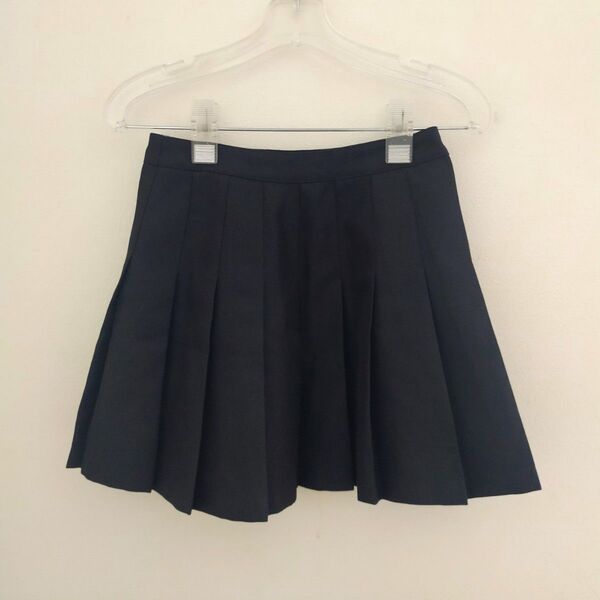 プリーツ スカート 黒 ミニスカート forever21 Sサイズ 膝上 ブラック
