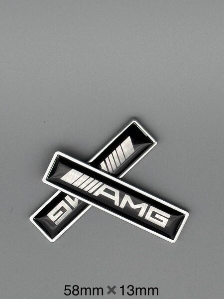 AMG エンブレムステッカー 3D ドレスアップ リア サイド エンブレム 2枚セット 在庫処分 ベンツ