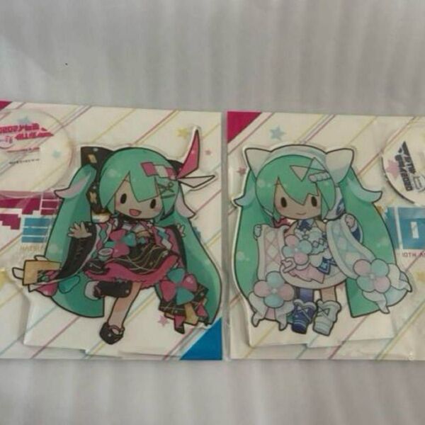 初音ミク マジカルミライ2020 夏祭り winter festivalアクリルスタンド 2種セット ふわぷち 三月八日