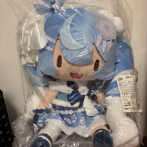 雪ミク2025 ふわぷち どでかジャンボぬいぐるみ 初音ミク