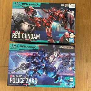 【2個セット】HG 赤いガンダム / 軍警ザク ガンプラ