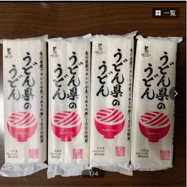 うどん県のうどん300g×4 乾麺 うどん 讃岐うどん