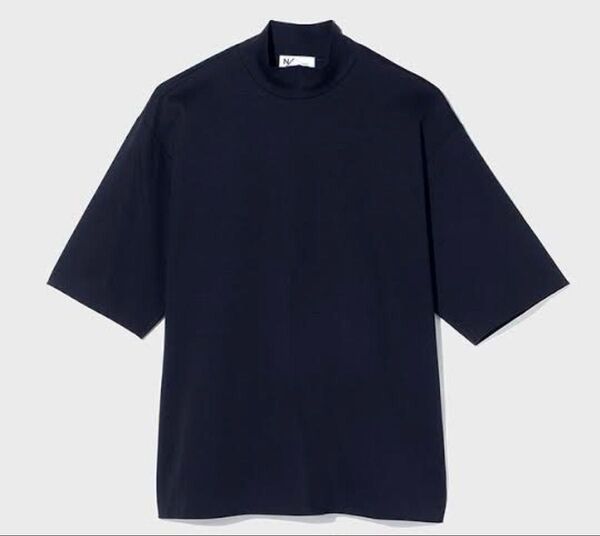 ニュートラルワークス MXP スムースコンフォート ハーフスリーブ モックネック Tシャツ ネイビー