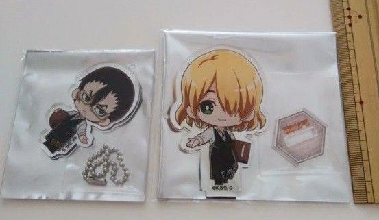 ドクターストーン dr.stone 金狼 銀狼 プリンセスカフェ限定 アクスタ アクキー アクリルキーホルダー
