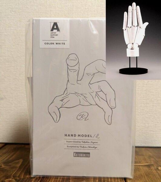 【新品未開封】ハンドモデル ARTIST SUPPORT ITEM 加々美高浩 /L WHITE コトブキヤ 正規品