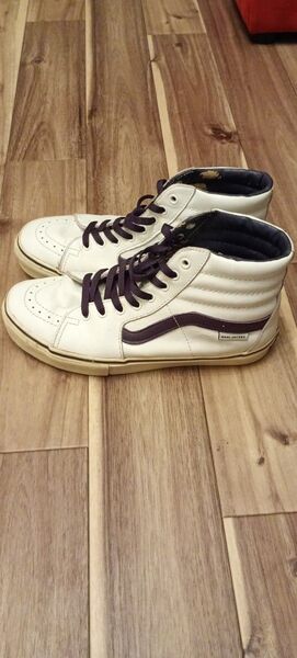 VANS×MARK JACOBS バンズ×マークジェイコブス 希少レア スニーカー US9.0 27cm ホワイト×パープル