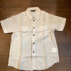 シャツ 半袖シャツ 120 お受験 COMME CA ISM 麻