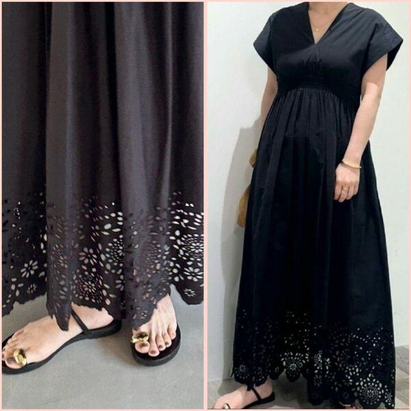 MARIHA 夏の光のドレス Scalloped Lace Garden