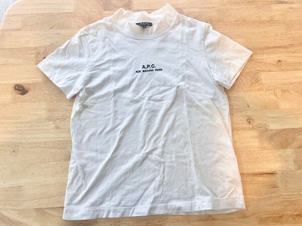 A.P.C.アーペーセー クルーネック 半袖 Tシャツ S 白 ホワイト