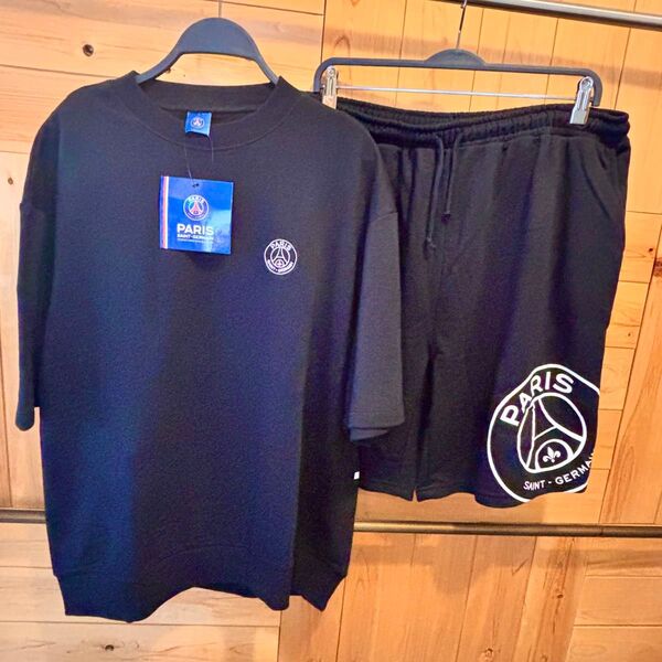 【未使用】【未使用】PARIS SAINT-GERMAIN STARTER 半袖セットアップ XLサイズ ブラック スターター