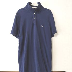 American Eagle ポロシャツ ネイビー メンズ L