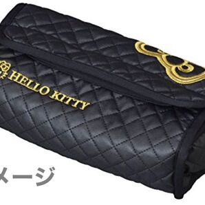 【未使用品】 セイワ(SEIWA) 車内用品 ティッシュカバー ハローキティ ブラック&ゴールド