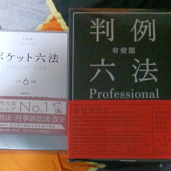 令3 有斐閣 判例六法Professio 長谷部 恭男 他 佐伯 仁志 他 ポケット六法 令和6年版