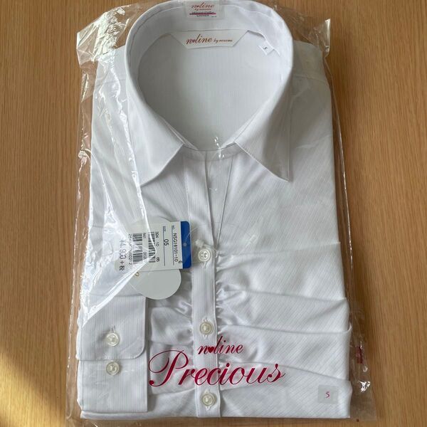 noline Precious 長袖ブラウス ホワイト サイズ5 佐々木希デザイン 洋服の青山 リクルート スーツ 新品未使用