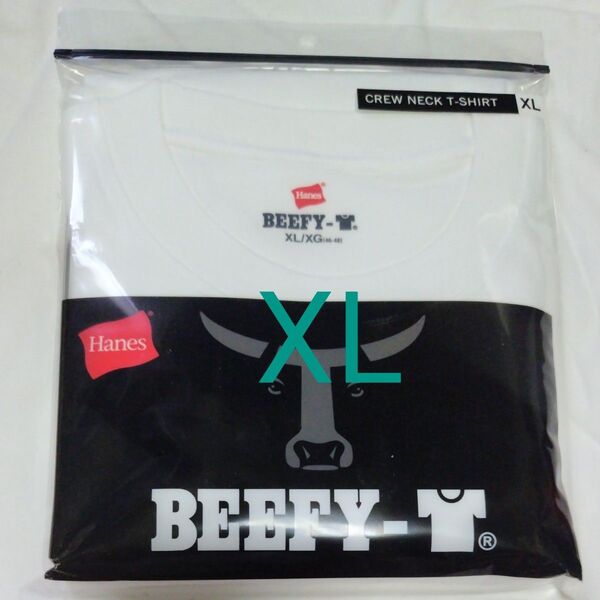 ヘインズ ビーフィー Tシャツ 半袖 白1枚