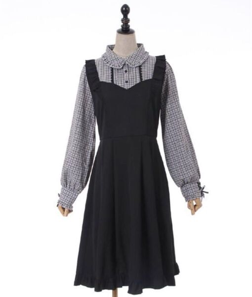 axes femme レイヤードデザインフリルワンピース