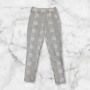 パンツチェック柄スリムフィットパンツ スキニー リップサービス