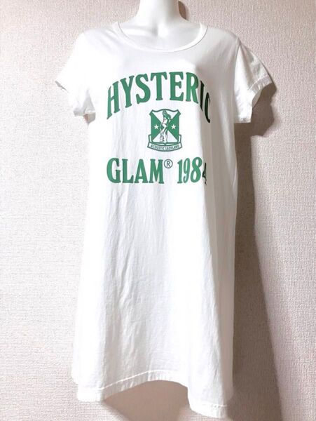 HYSTERIC コットンカットソーワンピース ヒステリックグラマー 半袖Tシャツ