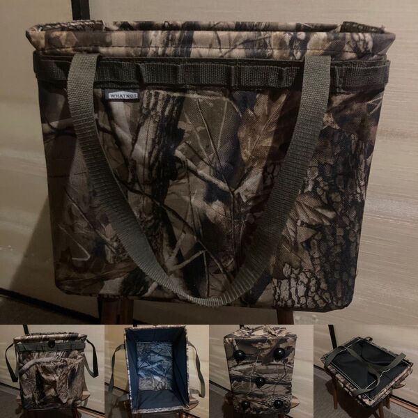 最終値下げ 廃盤品 激レア 入手困難品 希少デザイン 高級 WHATNOT ワットノット コンテナ 折りたたみ バッグ