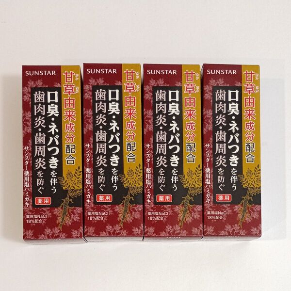 当帰の力 薬用 塩ハミガキ スパイシーミント 85g 4個