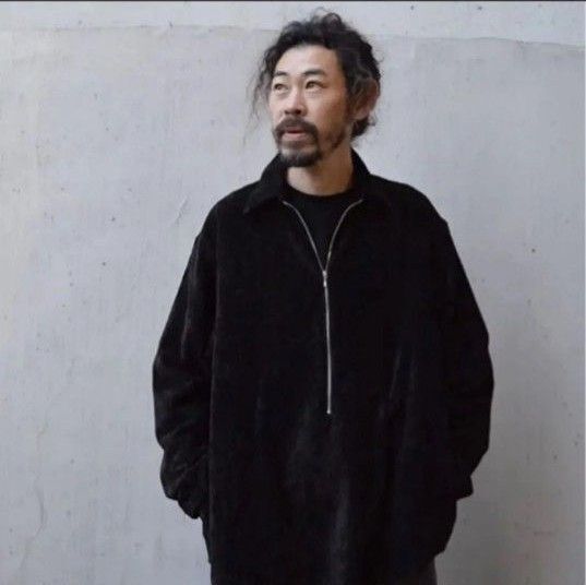 barbell object 24SS john 別注 velveteen zip po ベロア ハーフジップ プルオーバー