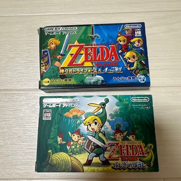 ゲームボーイアドバンス ゼルダの伝説 ふしぎのぼうし 神々のトライフォース