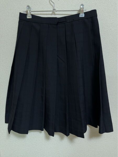 大きめサイズ スクール スカート プリーツ 制服 学生服 ネイビー 女子
