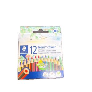 【USED品】STAEDTLER Noris color 12 ショートタイプ 色鉛筆 12色入り