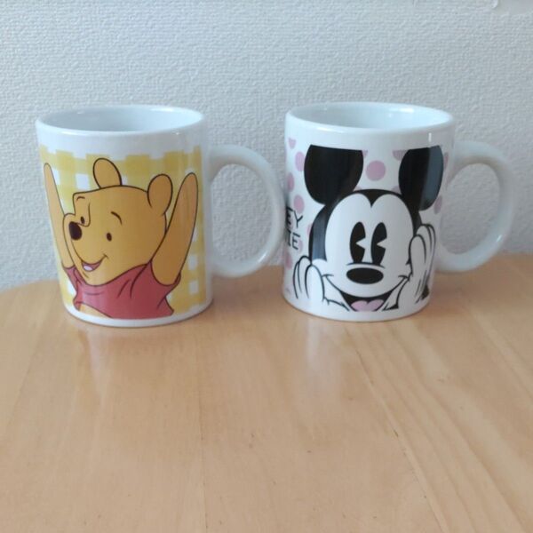 ディズニー マグカップ プーさん ミッキーマウス 2個セット