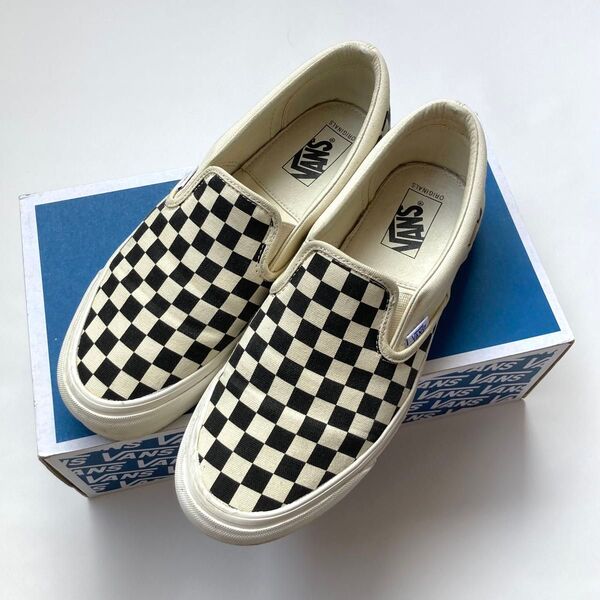 VANS VAULT OG スリッポン バンズ チェッカー US9.5 27.5cm