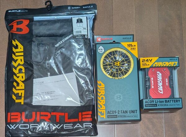 BURTLE AIRCRAFT 24V AC09 レッド AC09-2 ゴールド AC1174インディゴ XXL 新品未開封
