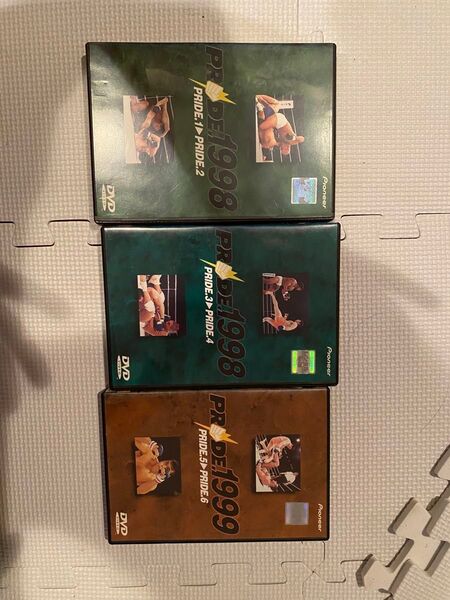 PRIDE DVD 3本セット PRIDE.1〜2、PRIDE.3〜4、PRIDE.5〜6