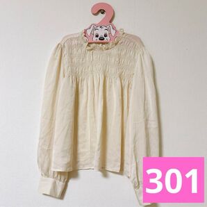 【 Private Pause 】 プライベートポーズ アイボリー 長袖シャツ