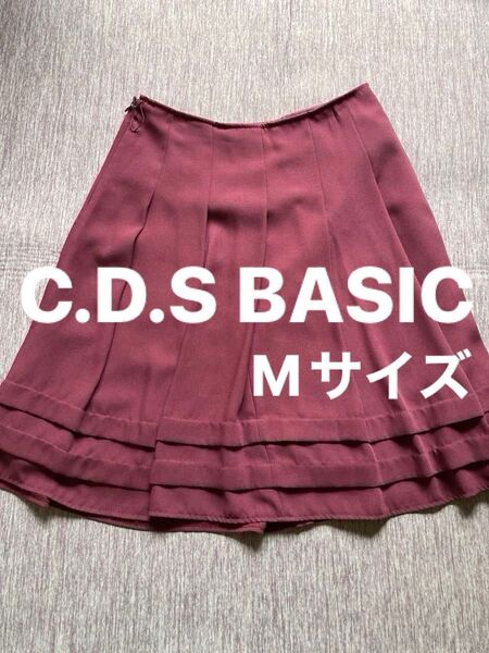 ひざ丈スカート フレアスカート 膝丈 C.D.S BASIC スカート ボトムス 可愛い Aラインスカート