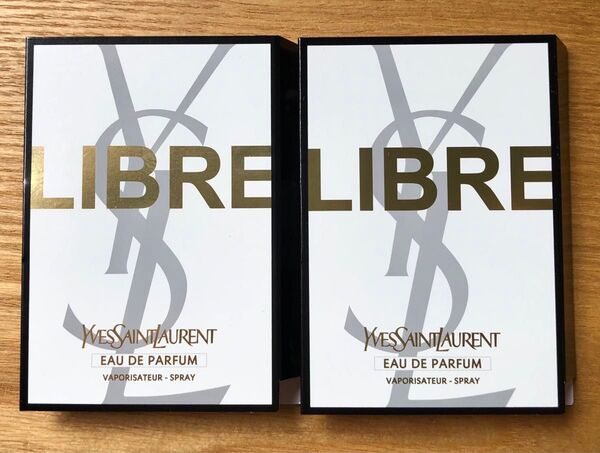 新品未使用 未開封 イヴ・サンローラン リブレ オーデパルファム 1.2mL×2 香水 ミニサイズ サンプル YSL MAQUIA