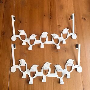 UMBRA◆ドアフック◆2点◆鳥◆バーズフック◆ホワイト◆ウォールフック