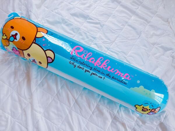 リラックマ 浮き輪 フロート サンリオ 90cm×25cm 棒フロート 空ビ 空気ビニール inflatable sannrio