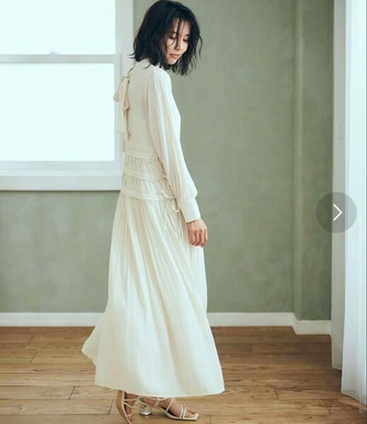 FRAY.I.D フレイアイディー 2wayプリーツワンピース アイボリー 長袖 新品 タグ付き シャツワンピース