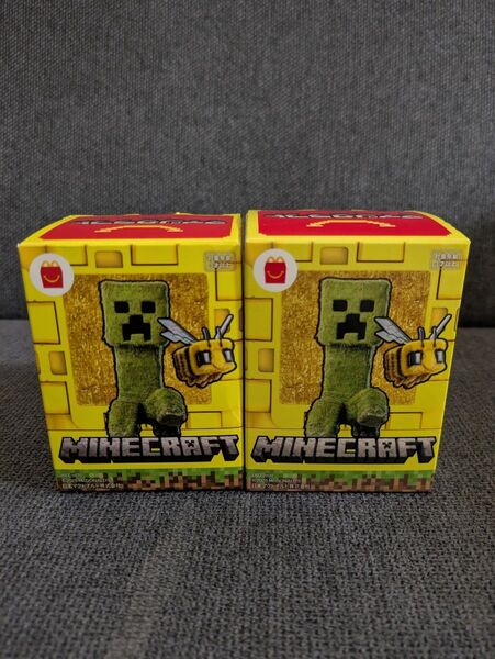【新品未使用】ハチ、ダイヤモンドブロックとスティーブ マクドナルド ハッピーセット マインクラフト