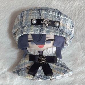 ぬい服 ツイード ブルー