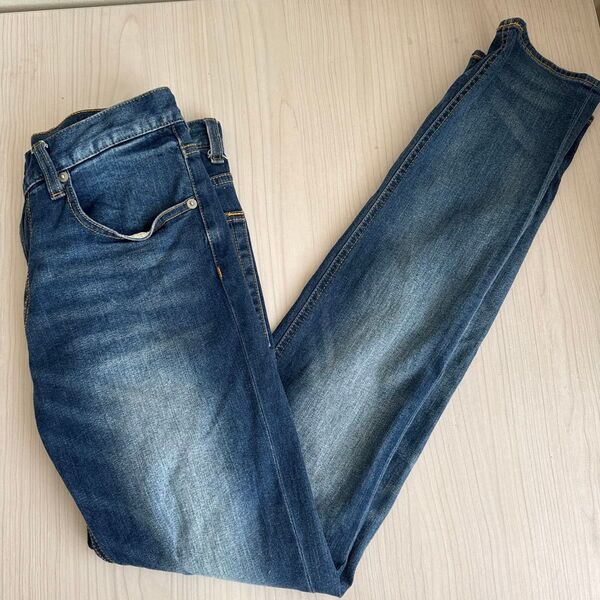 メンズ ジーユー デニムパンツ ボトムス ストレートデニム ジーンズ 29インチ