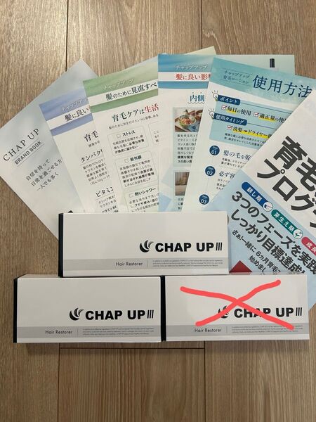 チャップアップ 育毛剤 2本 セット (詰替レフィル2本) CHAP UP ※冊子付き