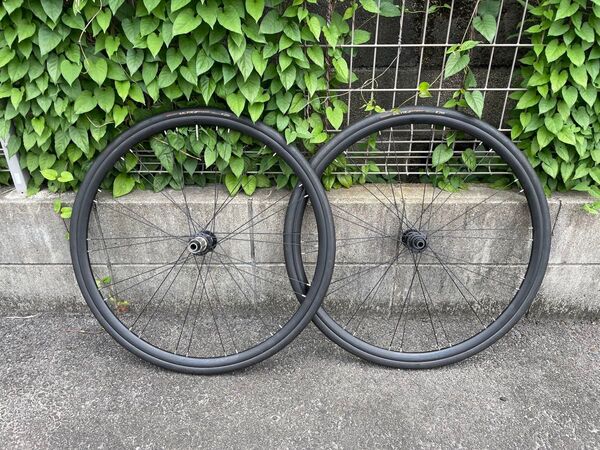 クリンチャーホイールセット タイヤ付き 新車外し ディスクブレーキ用