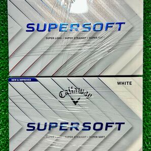 新品!Callaway SUPERSOFT 2025年モデル ホワイト2ダース