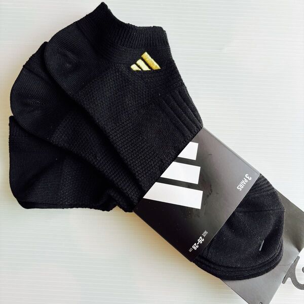 〈26〜28cm 〉 アディダス 靴下 ソックス 3足 adidas