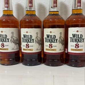 700ml 4本セート WILD TURKEY WHISKY 8年 新品 ウイスキー