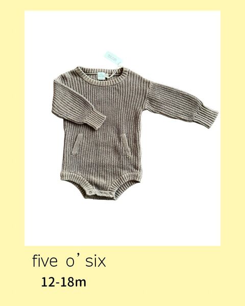 five o' six 12-18m ニットロンパ