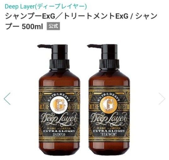ディープレイヤーExエクストラグロッシーシャンプー&トリートメントDeepLayerEx500mlセット新品未使用サロン品b-ex